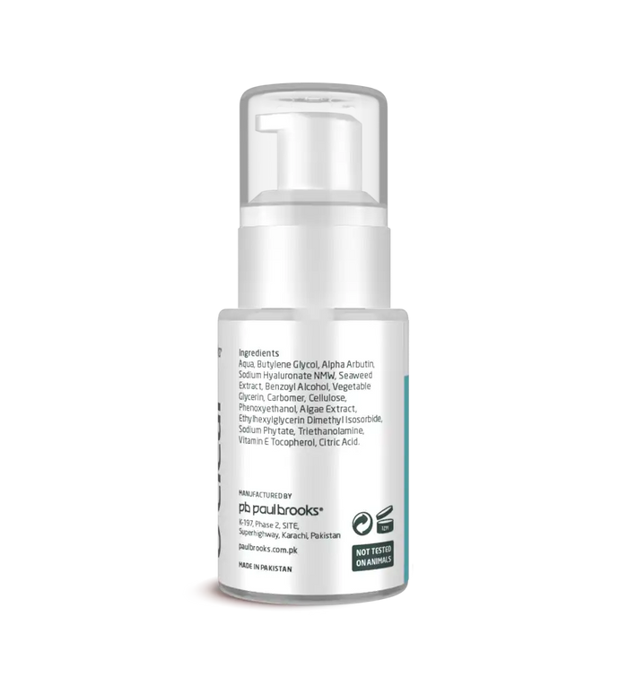 Oclear Glass Glow Serum - 2% Alpha Arbutin & Seaweed