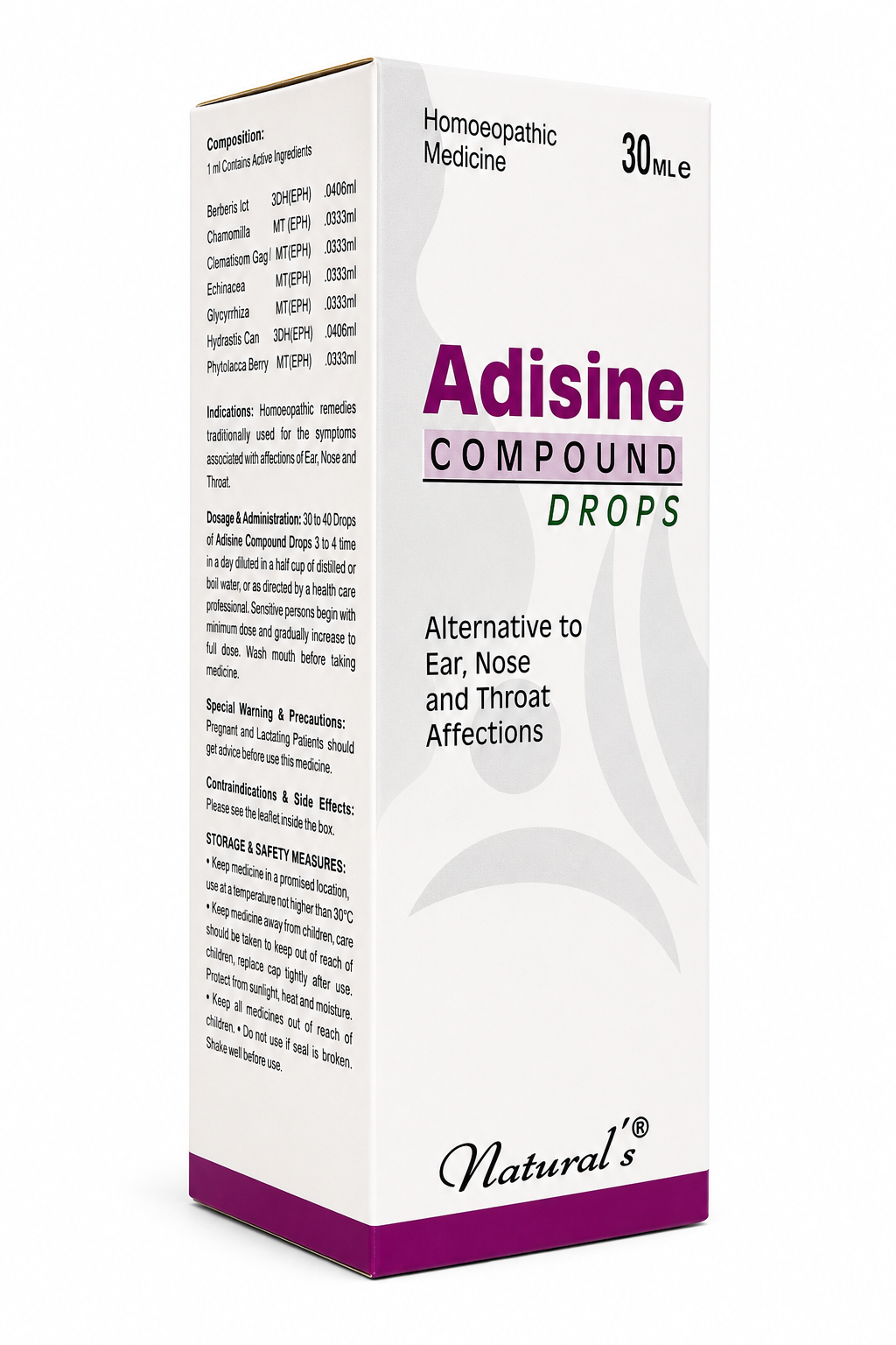 Nose, Throat, Ear Homeopathic Drops 