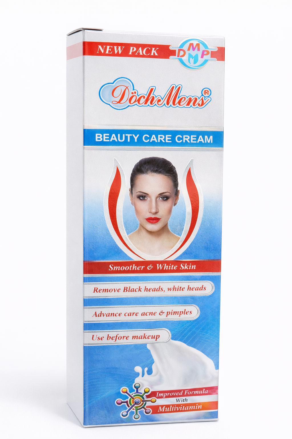 Dich Mers beauty care cream packaging on a white background