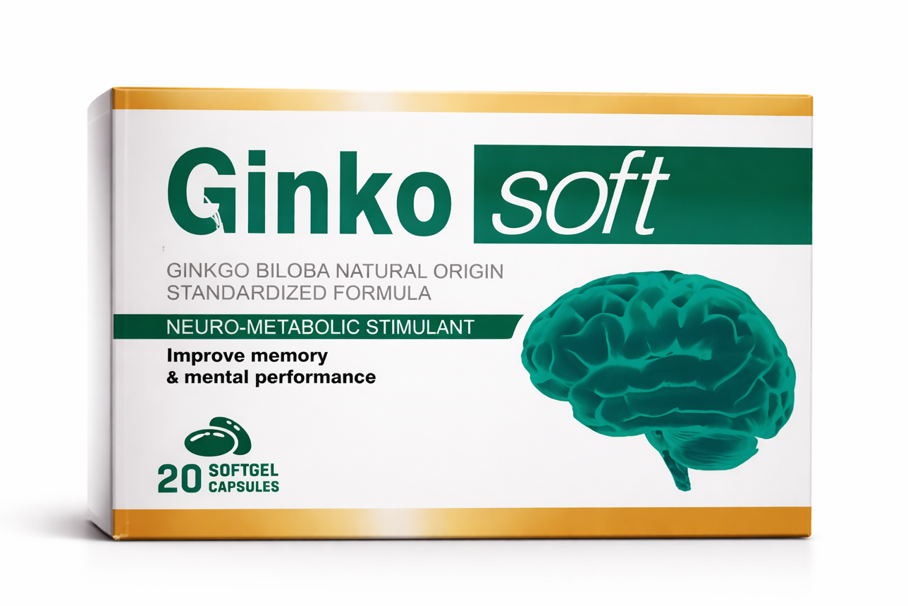 Ginko Biloba Softgel Capsules – Memory & Brain Booster Supplement