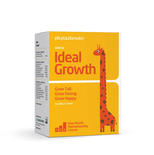 PB Paulbrooks Ideal Growth product packaging with a giraffe illustration on a white background