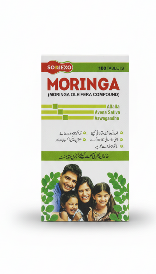 Moringa Tablet With White Background