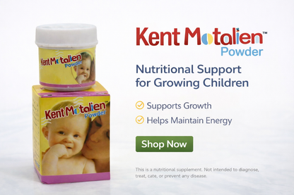 Kent Matalen Powder packaging with a jar and box on a white background