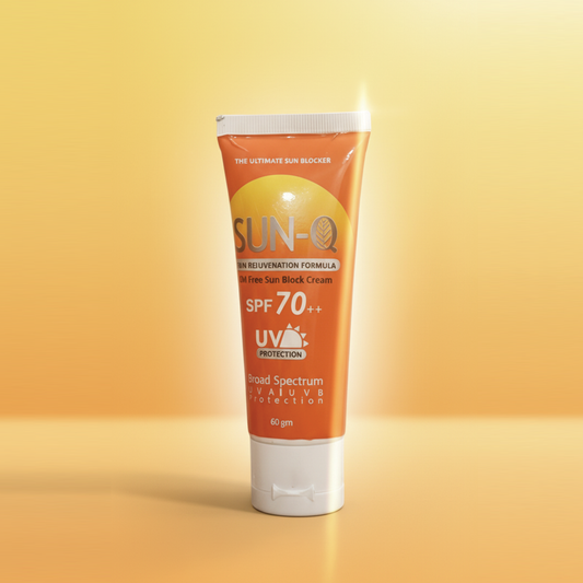 Sun Q Oil Free Sunblock SPF 70++ - Long Lasting Protection