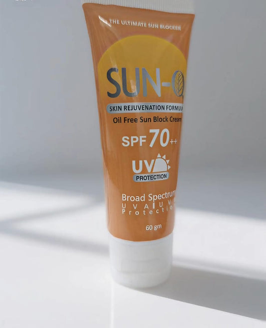 Sun Q Oil-Free Sunblock Cream SPF 70++ – High Protection for All Skin Types