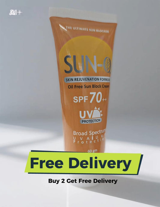 Sun Q Oil-Free Sunblock Cream SPF 70++ – High Protection for All Skin Types