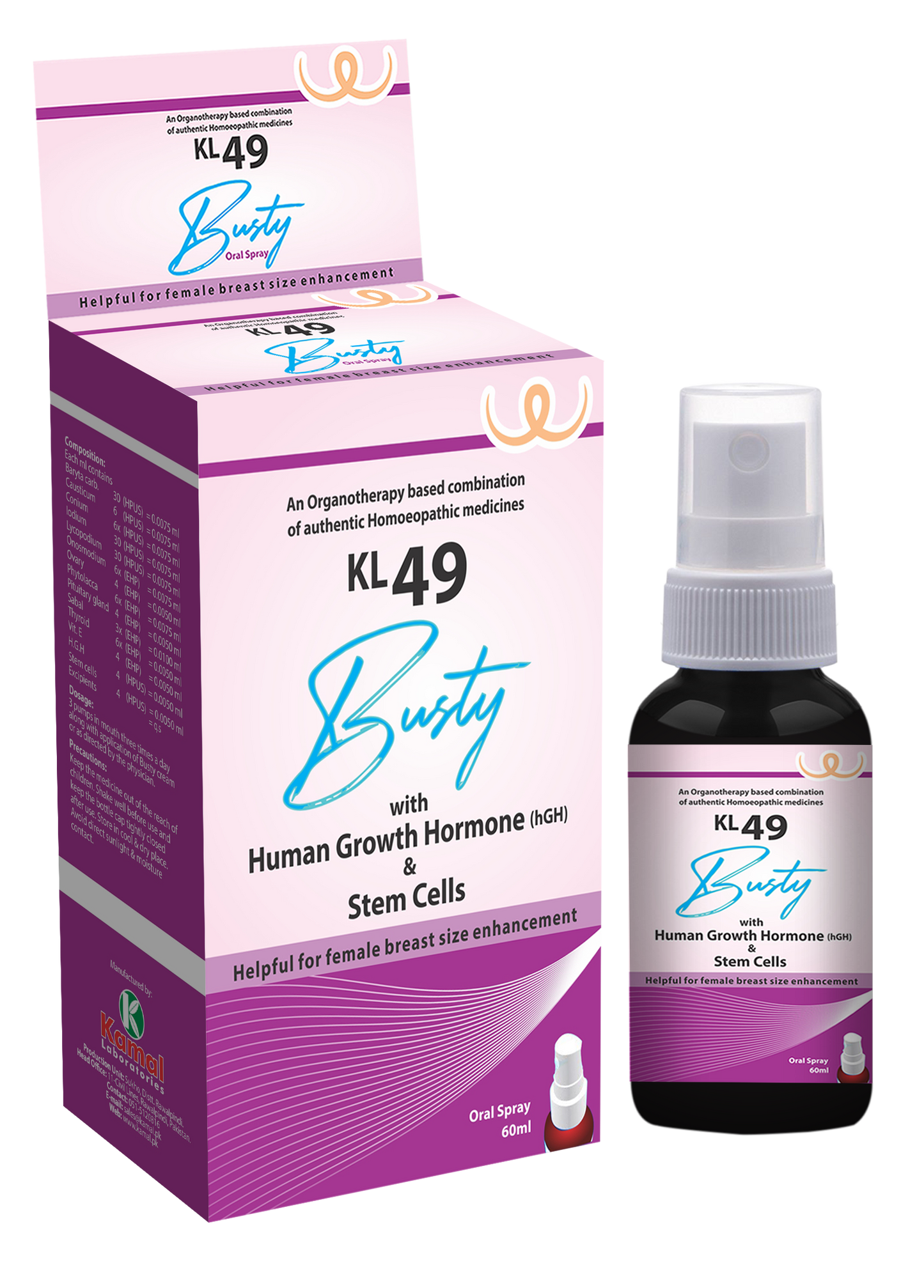 KL 49 Busty Spray — Natural Firming & Enhancement